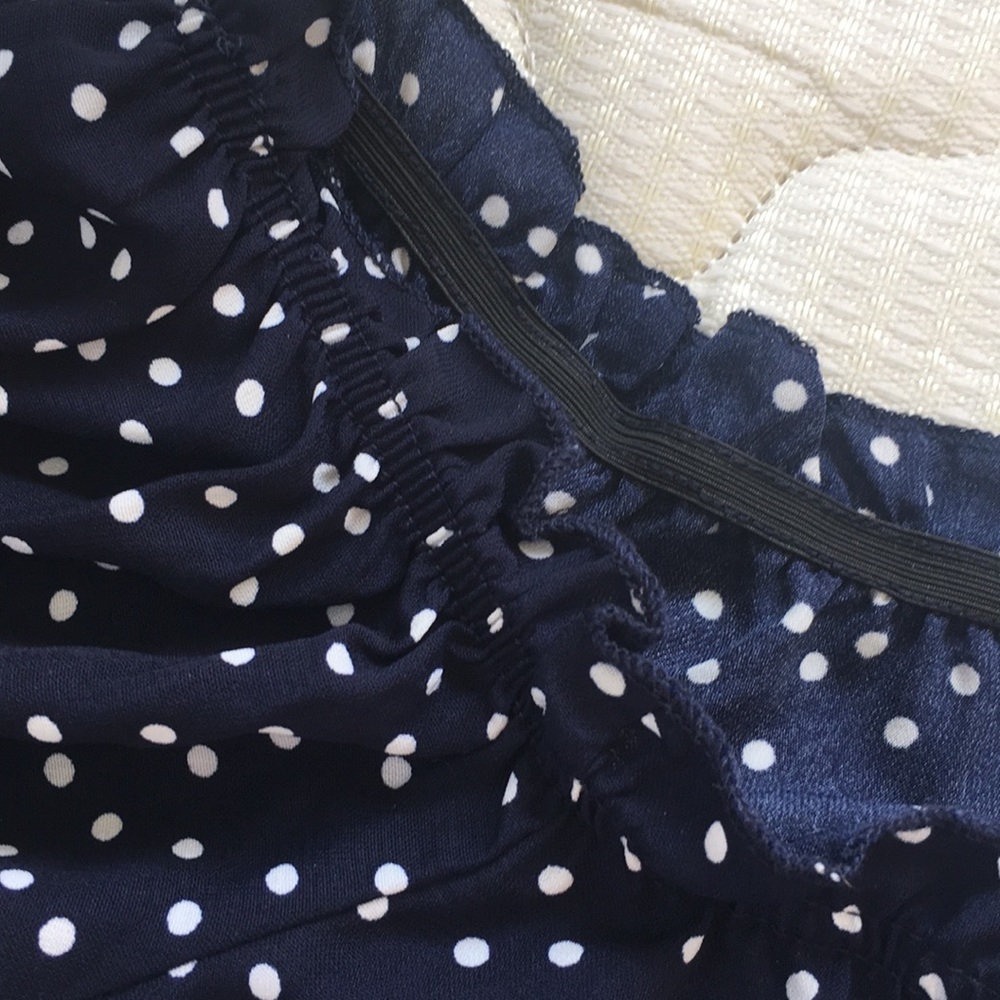 Blue/white polka dotted dress - Picture 9 of 14